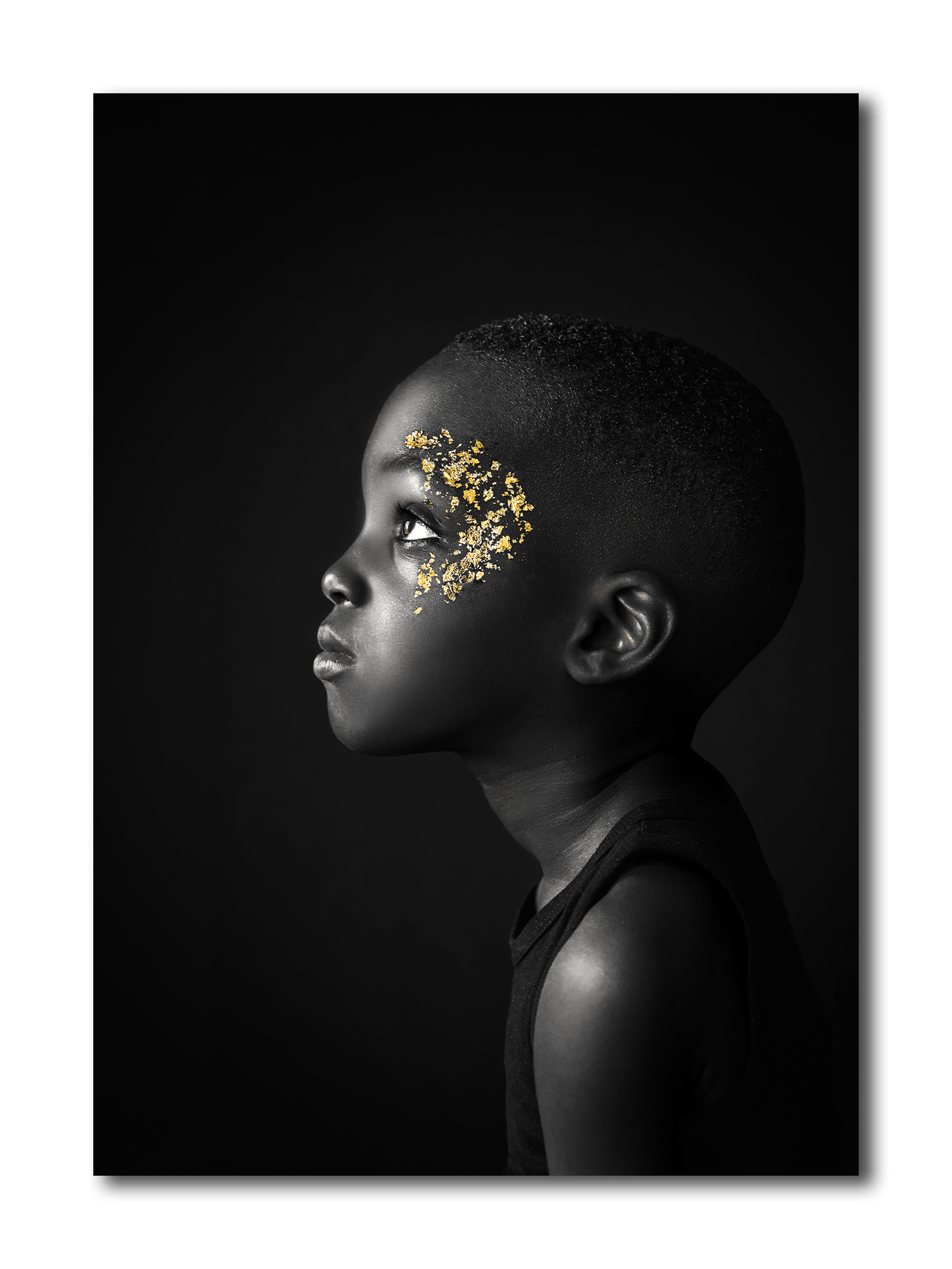 Fine art van de ven African black child